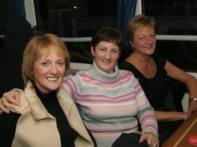 Passengers enjoying a sail down the River Foyle on an Alzheimer's charity night aboard the Toucan One