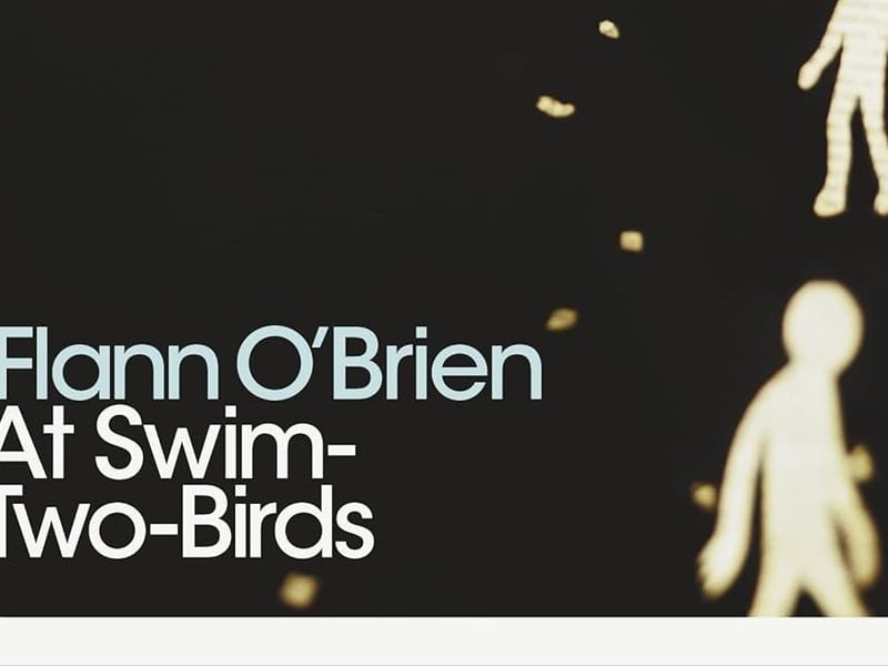 At Swim-Two-Birds by Flann O'Brien. A masterpiece of 20th century fiction by the Strabane-born Brian O'Nolan aka Flann O'Brien aka Myles na gCopaleen, this hilarious meta-fictional novel features stories within stories and characters rebelling against their various authors' will. O'Nolan's first novel, it was published in 1939, the same year as Finnegan's Wake, whose author James Joyce upon reading it said it was the work of 'real writer' with the 'the true comic spirit'.