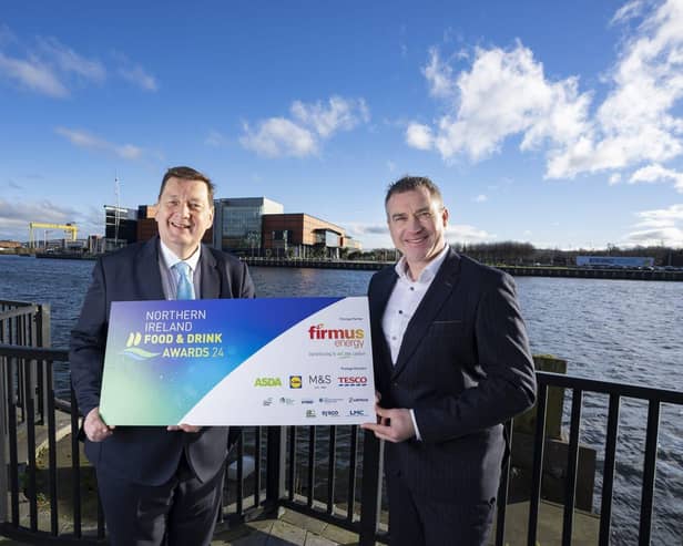 L-R: Michael Bell OBE, Executive Director, NIFDA and Niall Martindale, CEO, firmus energy