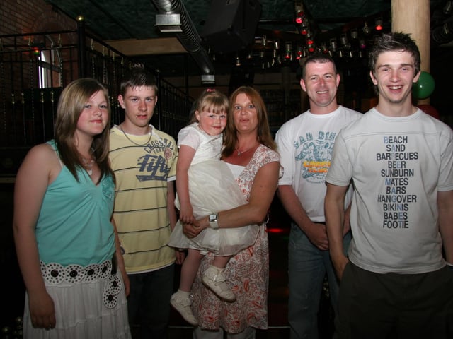 Parties and celebrations in Derry back in July 2005: Twins Peter and Paula.