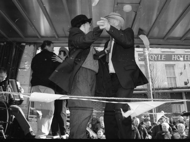 The St. Patrick's Day parade in Moville in 1998.