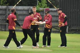 Bready celebrate a wicket during the weekend's Sam Jeffrey final