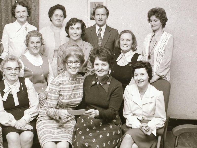 Gransha Women's Institute presenting a cheque for Gransha Hospital.