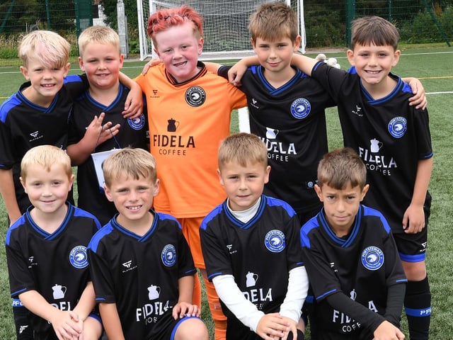 The Portstewart FC under-8's team which took part in the O'Neills Foyle Cup.