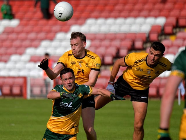 Australasia and the Middle East in action during the GAA World Games Men’s Open Football final in Celtic Park on Friday morning. Photo: George Sweeney. DER2330GS - 204