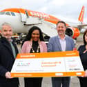 Guests and airport staff pictured at the launch on Monday.