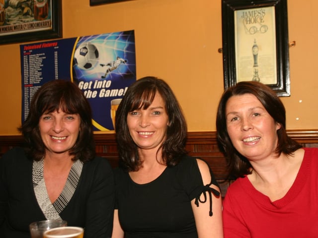 Punters enjoying some food and pints in The Beechtree Bar back in November 2004.