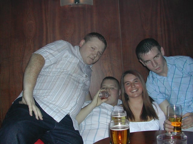 Counting down from 10 at a New Year's Eve party in Sugar nightclub, back in 2001.