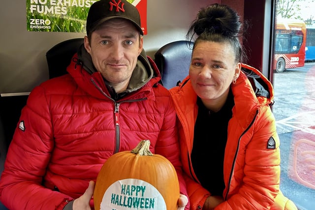 Translink Hallowe'en pumpkin surprise delights bus and rail passengers