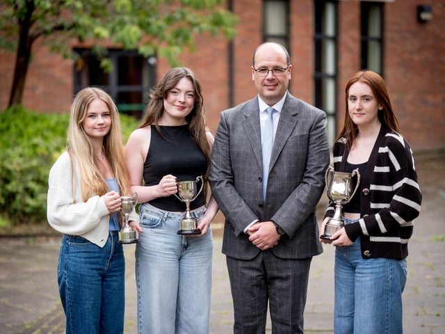 Top Performing Students in Each Subject. Orla O’Doherty, Hannah Molloy, Mr H. McSorley (Senior Teacher), Clara McDevitt