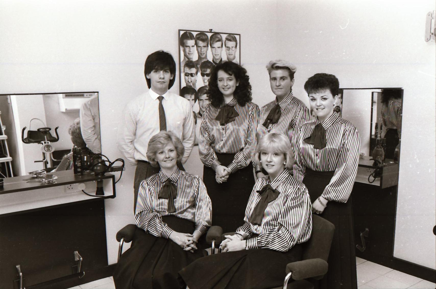 At Hair Affair on Great James' Street back in 1985.