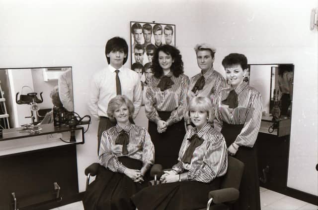 At Hair Affair on Great James' Street back in 1985.