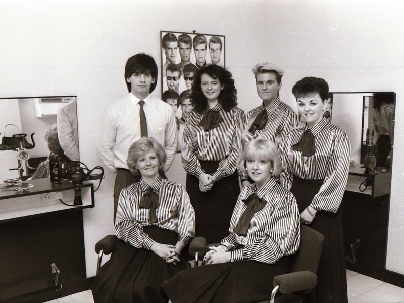 At Hair Affair on Great James' Street back in 1985.