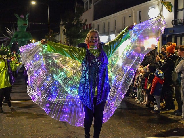 Halloween Parade in Buncrana on Sunday evening. Photograph: George Sweeney