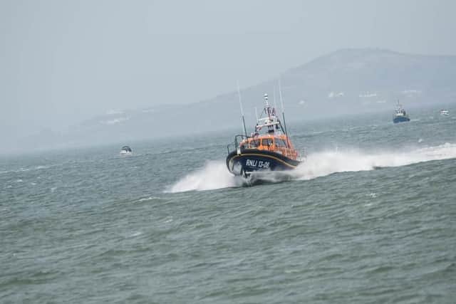The Lough Swilly RNLI lifeboat.