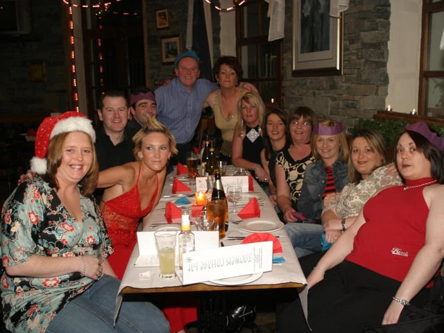 Christmas parties in Derry in December 2003.