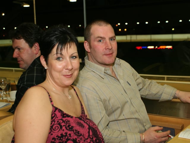 Derry and Donegal people enjoying the Lifford Races in February 2005.