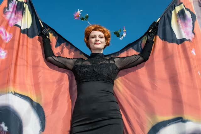 Sorcha Shanahan pictured here during the annual Derry City and Strabane District Council St. Patrick's Day Spring Carnival  which attracted thousands of spectators along the route. Picture Martin McKeown. Inpresspics.com.