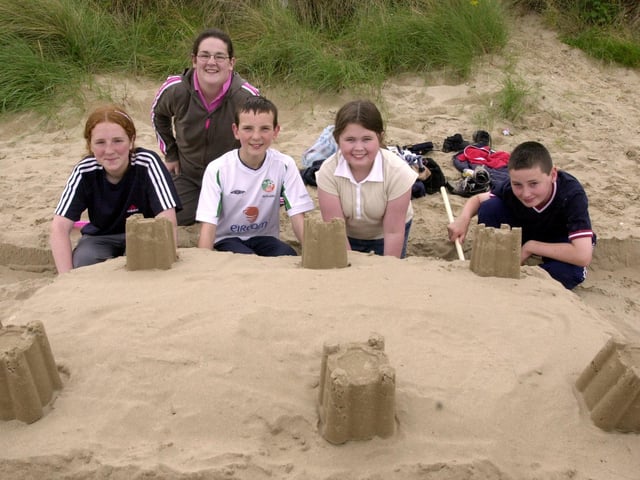 Sandcastle building in Lisfannon.