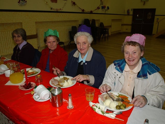 Christmas parties for Derry's senior citizens in December 2003