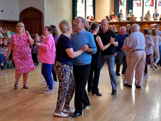 Jiving to music of the Jive Aces during the Jazz Festival weekend.  Photo: George Sweeney.  DER2317GS –  150