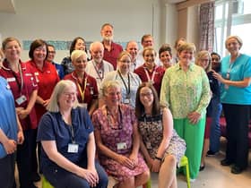 Dr. Freda Mooney celebrating her retirement with colleagues at Altnagelvin.