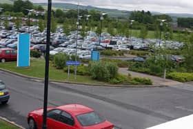 The lower car park at Altnagelvin Hospital.