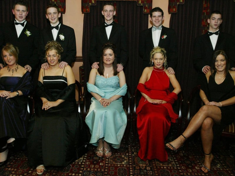 Orla Lynch, Clare McDaid, Eva McCarron and Rita Marie Doherty. Standing are Mark Halpenny, Michael Kearney, Christopher McDermott, Bernard Cully and Gareth Bradley. (1301JB27)
