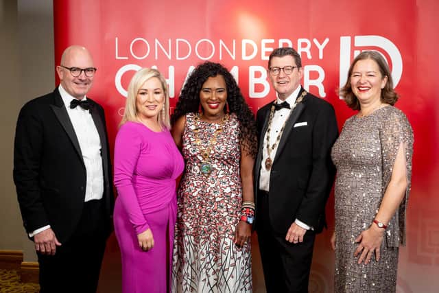 Darragh McCarthy; Michelle O'Neill; Mayor of Derry City and Strabane, Colr. Lilian Seenoi-Barr; Greg McCann; Parliamentary Under-Secretary of State for Northern Ireland, Fleur Anderson MP