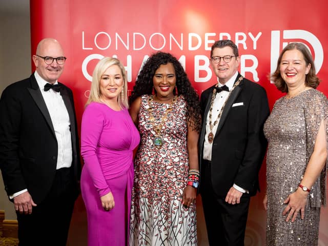 Darragh McCarthy; Michelle O'Neill; Mayor of Derry City and Strabane, Colr. Lilian Seenoi-Barr; Greg McCann; Parliamentary Under-Secretary of State for Northern Ireland, Fleur Anderson MP