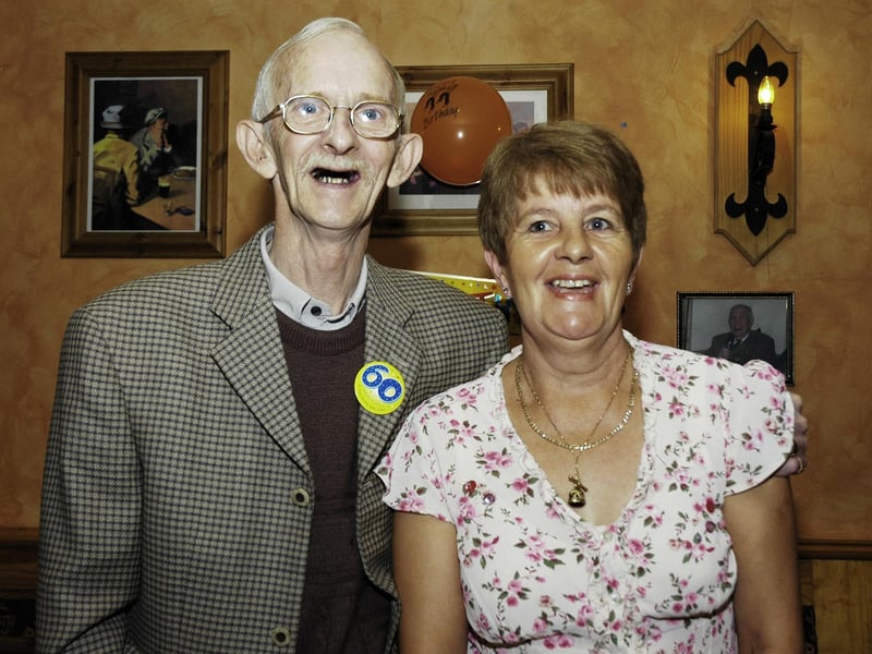 Pat pictured with his wife June. : .