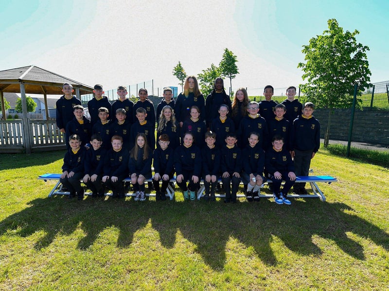 Mr Torrens’ P7B class at Ebrington Primary School.