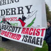 A previous rally at Free Derry Corner