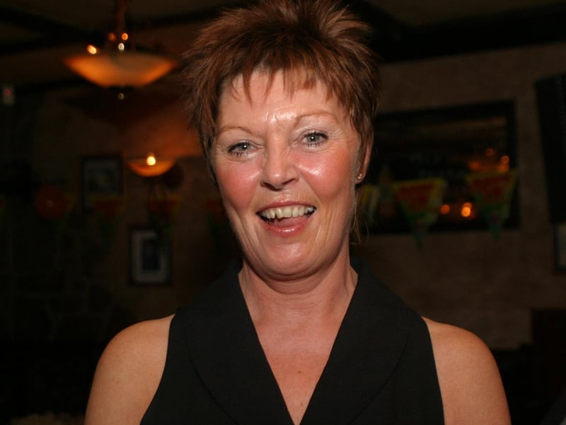 Parties and celebrations back in 2004: Nuala O'Kane.