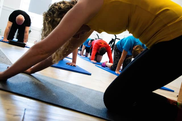 Louise Carey teaching a session at Embodied Pilates