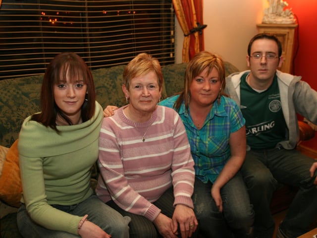 Brenda Duddy with friends and family.