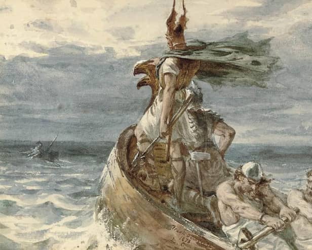 'Vikings Heading for Land' by Frank Dicksee.