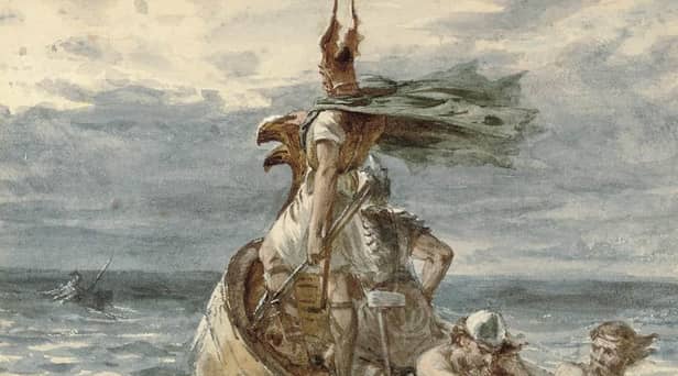 'Vikings Heading for Land' by Frank Dicksee.