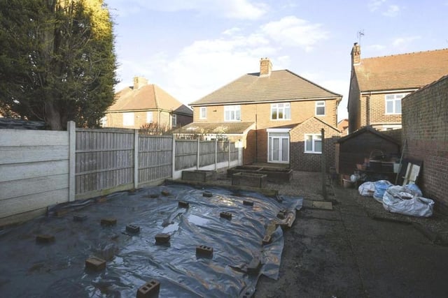 Another view of the back garden, which offers plenty of size and scope for numerous uses.