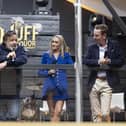 Ronan Keating, Russell Crowe, Muff Liquor Founder Laura Bonner and Ryan Tubridy at the star-studded Muff Liquor Company 'Brand Home' launch in Muff, Co.Donegal.