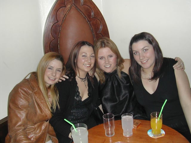 A night out at Café Roc / Earth in Derry in January 2003.