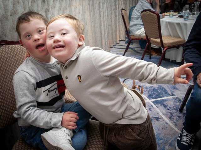 Best buddies - Calum Campbell and Noah McHugh-Devine.