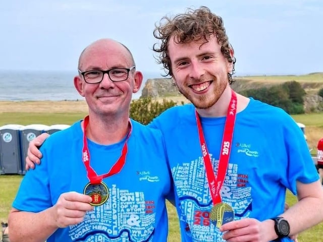 Paul Quinn and Mark Gardiner both had strong performances at the Great North RunPaul Quinn and Mark Gardiner both had strong performances at the Great North Run