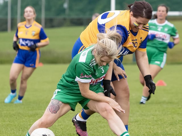 Action from the Limavady Wolfhounds v. Glenravel clash on Saturday. (Photos: Jim McCafferty Photography)
