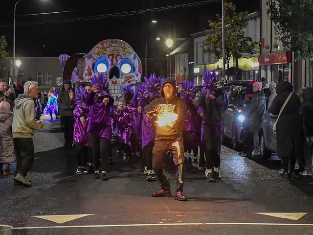 Halloween Parade in Buncrana on Sunday evening. Photograph: George Sweeney