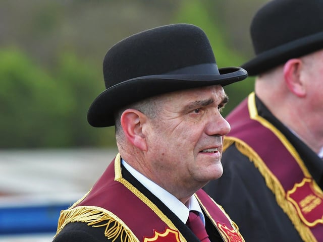 Graeme Stenhouse, Governor ABOD, pictured at the Apprentice Boys of Derry’s Shutting of the Gates 336th commemoration held in the city on Saturday. Photo: George Sweeney