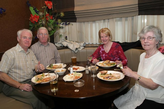 PubEye: Cecil and Ursula Black, and Gerry and Josephine Griffiths, enjoying lunch at The Exchange. Folks out enjoying a tasty meal and few drinks at The Exchange.