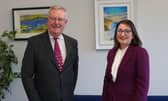 Health Minister Mike Nesbitt pictured with newly appointed Independent Autism Reviewer Ema Cubitt.