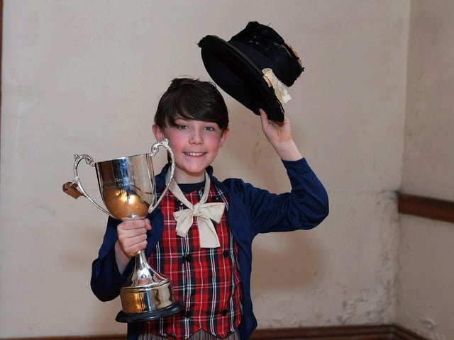 David Langan won the Bertie Barrett Cup in Musical Theatre at the Feis Dhoire Cholmcille on Friday at St Columb's Hall. Photo: George Sweeney.