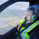 Kathleen and Brian take to the skies over Derry.